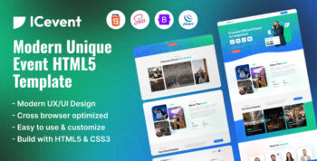 ICevent – Modern Unique Event HTML5 Template